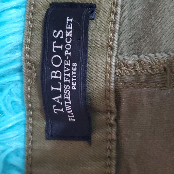 Talbots Olive Green Denim Ankle Jeans - Picture 3 of 6